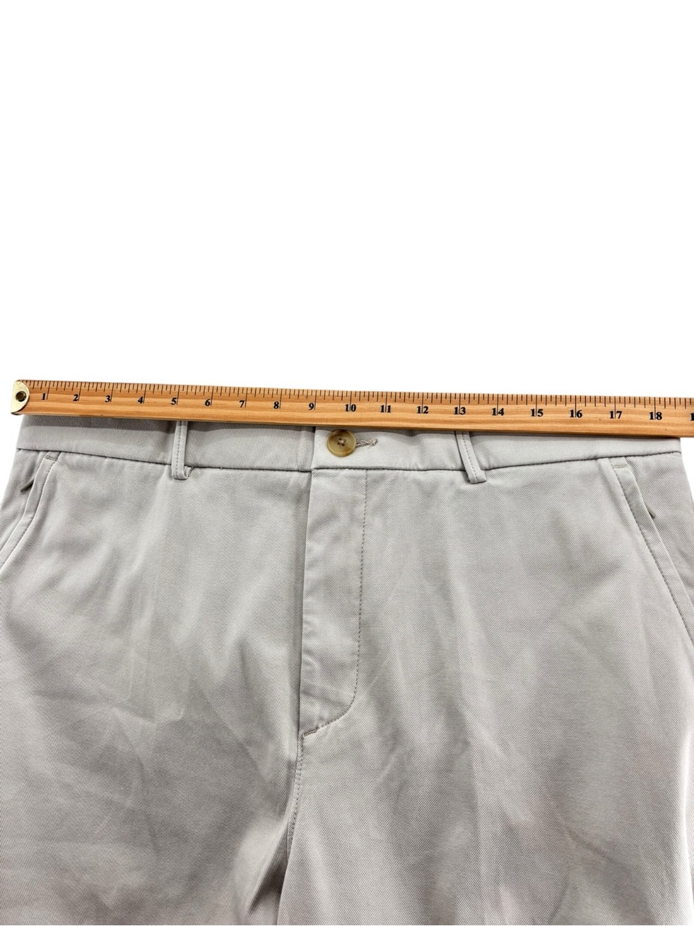 SPANX Supersmooth Stretch Twill Cropped Wide Leg Pant Colour Bone Petite 1X - Picture 7 of 16